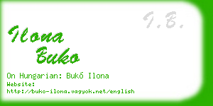 ilona buko business card